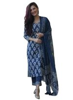 Women's Viscose Printed Kurta Set with Dupatta