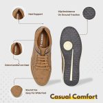 Men's Causal Sneakers | Sneakers for Men | Lace-Up Design | Rounded Front | Branded Casual Shoes with Soft Cushioned Insole | Fashion Sneakers| Anti Skid Sole