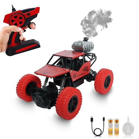 Wonder Remote Control Rock Master/Crawler with Smoke, Monster Car for Kids Monster Truck Rock Climbing Car Toy for Kids