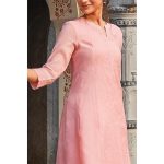 Women's Yard-Dyed Thread Work A-Line Kurta