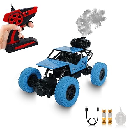 Wonder Remote Control Rock Master/Crawler with Smoke, Monster Car for Kids Monster Truck Rock Climbing Car Toy for Kids