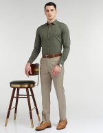 Allen Solly Men's Plain Slim Fit Shirt