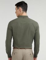 Allen Solly Men's Plain Slim Fit Shirt