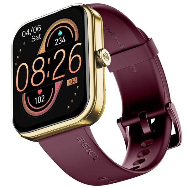 Noise ColorFit Pulse 3 with 1.96" Biggest Display Bluetooth Calling Smart Watch, Premium Build, Auto Sport Detection & 170+ Watch Faces Smartwatch for Men & Women - Deep Wine