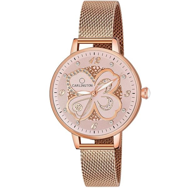 Carlington Analog Watches for Women with mesh Strap - CT 2019
