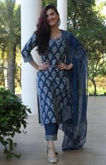 Women's Viscose Printed Kurta Set with Dupatta