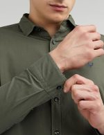Allen Solly Men's Plain Slim Fit Shirt