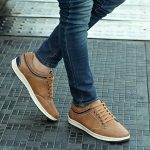 Men's Causal Sneakers | Sneakers for Men | Lace-Up Design | Rounded Front | Branded Casual Shoes with Soft Cushioned Insole | Fashion Sneakers| Anti Skid Sole