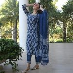 Women's Viscose Printed Kurta Set with Dupatta