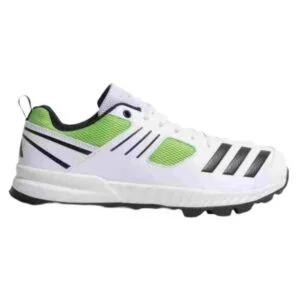 Mens Cricket Shoes (Cloud White/Core Black/Lucid Lime)