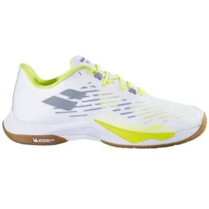 Shadow Tour 5 Mens Indoor Court Shoes (White/Lime)
