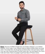 Men's Regular Fit Solid Soft Touch Cotton Casual Shirt with Pocket Design with Spread Collar & Full Sleeves