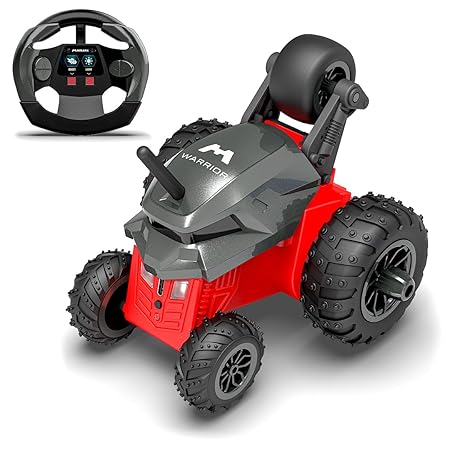 Mirana Warrior 360 Degree Rotating Stunt RC Car Toy for Kids | High Speed Steering Remote Control Vehicle | USB Type-C Rechargeable for Boys and Girls | Made in India