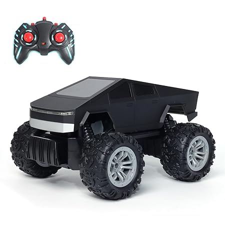 Jam & Honey Off Roader Rechargeable Remote Control Car | RC Car Monster Truck |4 Headlight Modes | in-Built Lithium Battery | C-Type Charging | Made in India (Black)