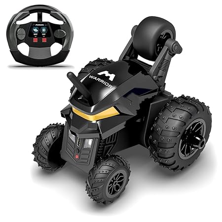 Mirana Warrior 360 Degree Rotating Stunt RC Car Toy for Kids | High Speed Steering Remote Control Vehicle | USB Type-C Rechargeable for Boys and Girls | Made in India