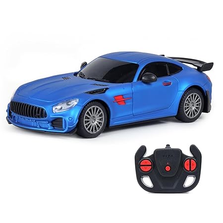 Jam & Honey Remote Control Car for Kids | High-Speed RC Car with Rechargeable Lithium Battery | Type-C Charging | LED Headlights | Blue