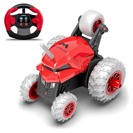Mirana Warrior 360 Degree Rotating Stunt RC Car Toy for Kids | High Speed Steering Remote Control Vehicle | USB Type-C Rechargeable for Boys and Girls | Made in India