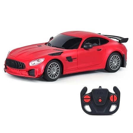 Jam & Honey Remote Control Car for Kids | High-Speed RC Car with Rechargeable Lithium Battery | Type-C Charging | LED Headlights | Red
