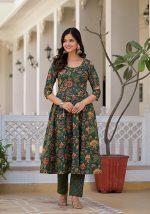 Cotton Blend Women Kurta Set