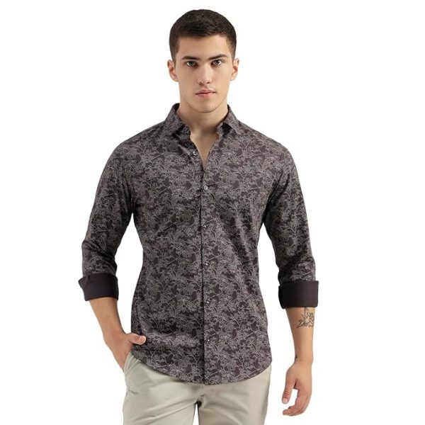 UNITED COLORS OF BENETTON Men's Cotton Slim Fit Shirt