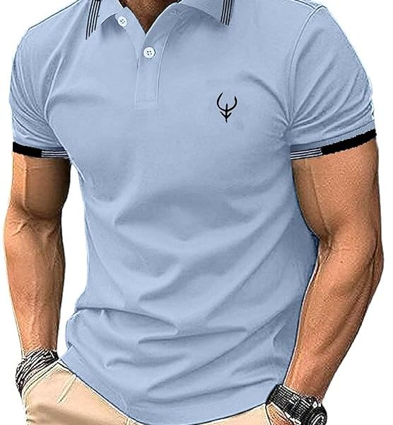 Lymio Polo T Shirt for Men || Men Casual T-Shirt (Blue)