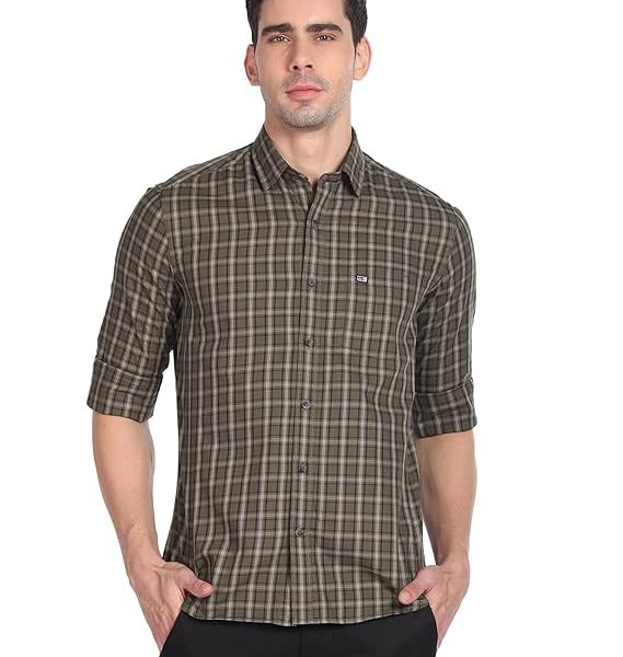 Arrow Men's 100% Cotton Slim Fit Shirt