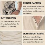 Men's Cotton Blend Mandarin Collar Self One Design Full Sleeve Casual Short Kurta