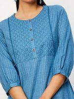 Women's Cotton Blend Regular Fit Casual Kurta