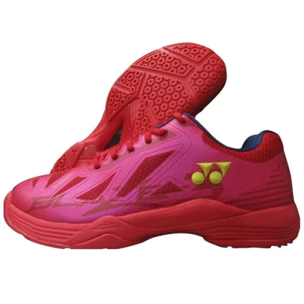 Yonex Blaze 3 Badminton Shoes (Red/Dark Ink/Gold)
