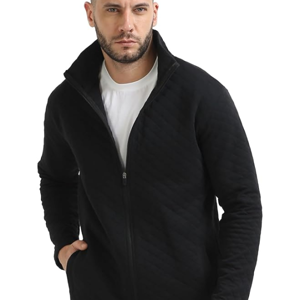 Men’s Full Sleeve Cotton Blend Bomber Jacket