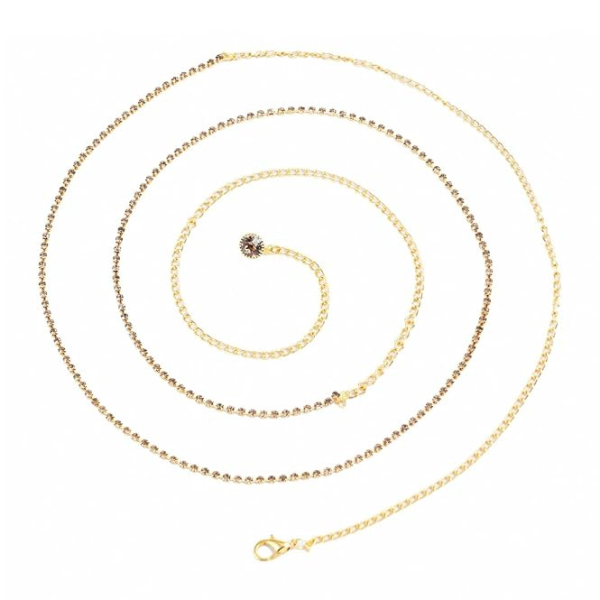 Gold Plated Stone Kamarband waist belt-belly body chain