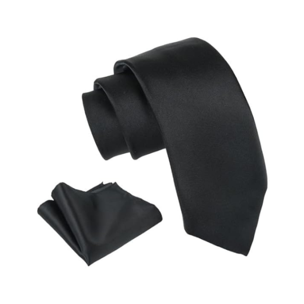 Men’s Tie Solid Color Plain Silk