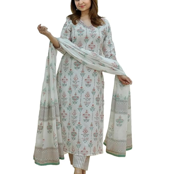Women’s Viscose Kurta Set with Dapatta