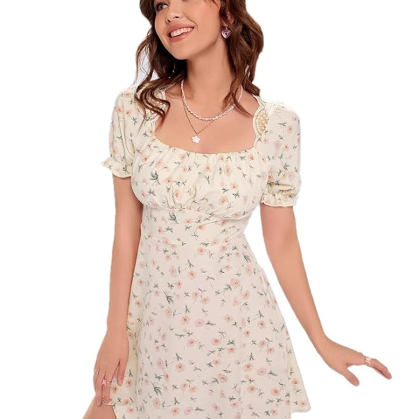 Women’s Polyester Dress Short A-Line