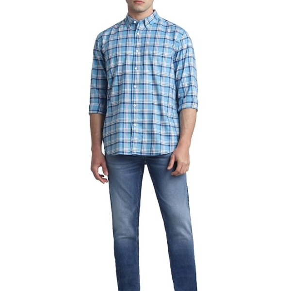 Men’s Blue Ben Skinny Fit Low Rise Jeans