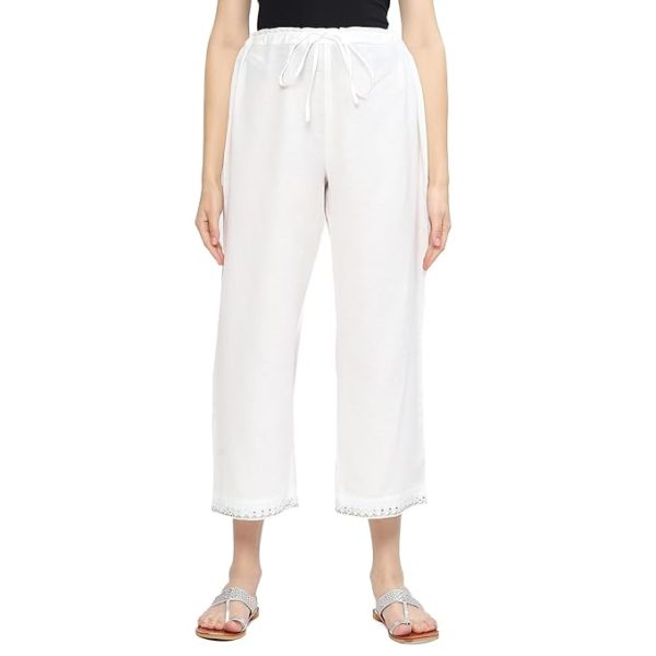 Women's Straight Fit Mid Rise Palazzo