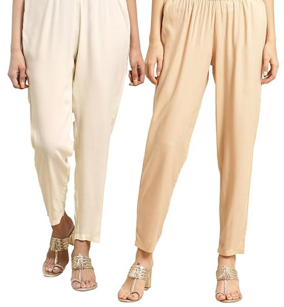 Women Mid Rise Rayon Solid pant
