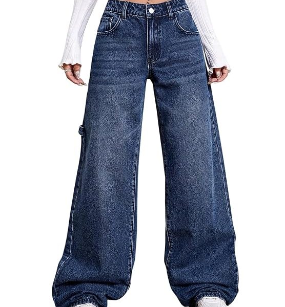Women's Regular Fit High Rise Pant Baggy High Waist