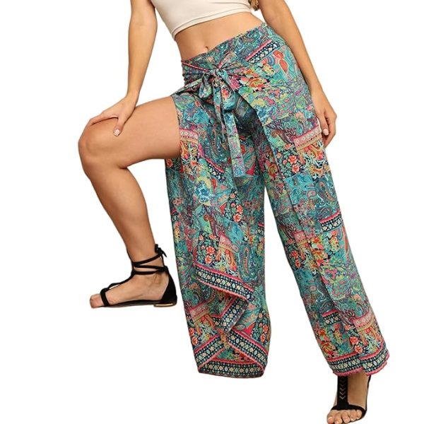Women's Harem Pants, High Waist Yoga Boho Trousers