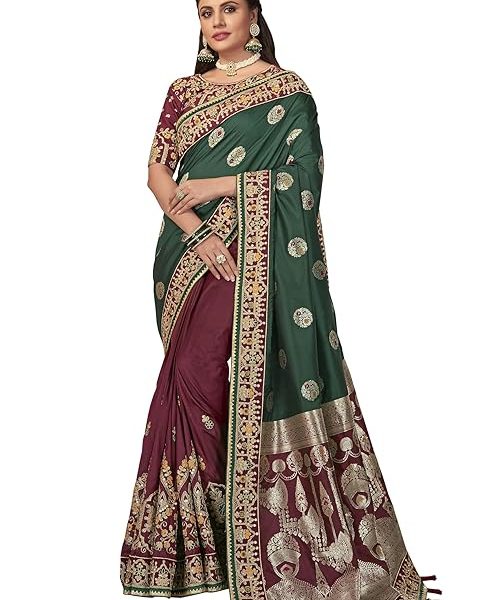 Banarasi Silk Traditional saree with Unstitch Heavy Blouse Piece